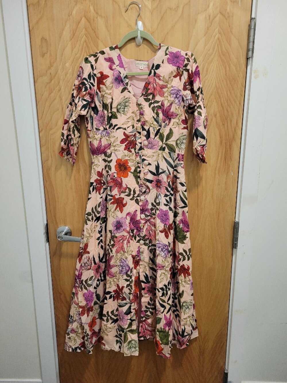 Aroop India Amelia Button Down Dress Medium